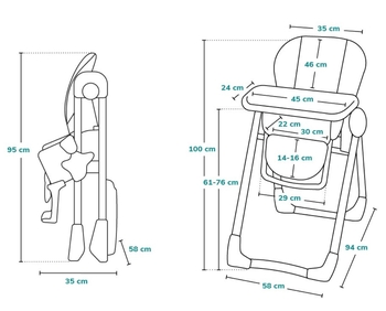 Стульчик для кормления Lionelo Zanna Pink Bubblegum, розовый - Pampik - 16