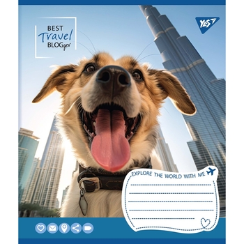 Набір зошитів Yes Best travel blogger А5, в клітинку, 36 аркушів, 15 шт. (767060) - Pampik - 3