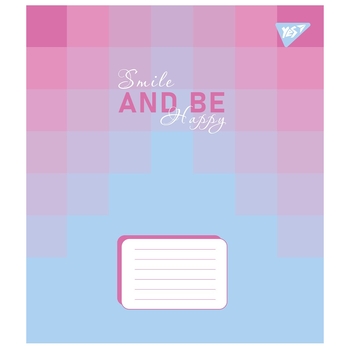 Набір зошитів Yes Smile and be happy А5, в лінійку, 36 аркушів, 15 шт. (767353) - Pampik - 2