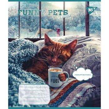 Набір зошитів Yes Funny pets А5, в клітинку, 48 аркушів, 10 шт. (767107) - Pampik - 6