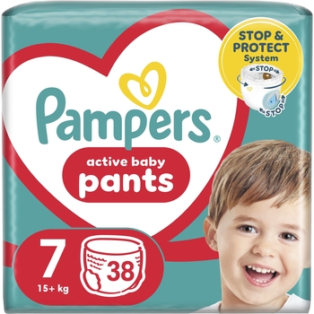 Набір підгузків-трусиків Pampers Active Baby Pants 7 (17+ кг), 76 шт. (2 уп. по 38 шт.) - Pampik - 2