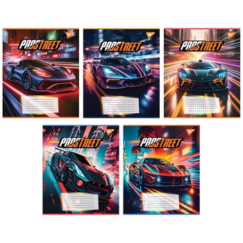 Набор тетрадей Yes Prostreet А5, в клетку, 36 листов, 15 шт. (767069) - Pampik