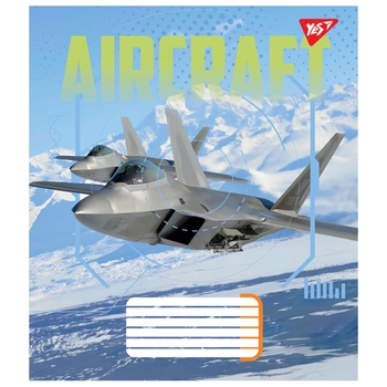 Набір зошитів Yes Aircraft А5, в клітинку, 36 аркушів, 15 шт. (767057) - Pampik - 4