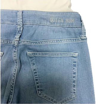 Джинси Queen Mum прямі, трикотажний живіт, р.48, джинс, блакитний (6164.3504/16387) - Pampik - 4