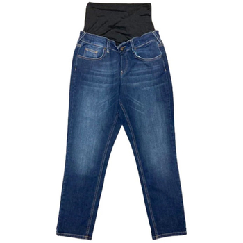 Джинси Queen Mum з відворотом, р.48, джинс, темно-синій (6390.3760/18452) - Pampik