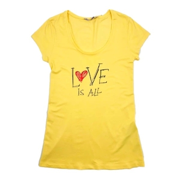 Футболка Queen Mum з написом, р.44, жовтий (4115.6824/10398) - Pampik