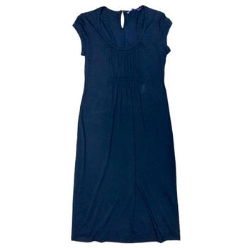 Платье Queen Mum со складками и отделкой из репсовой ленты, р.50, синий (3114.4642/7143) - Pampik