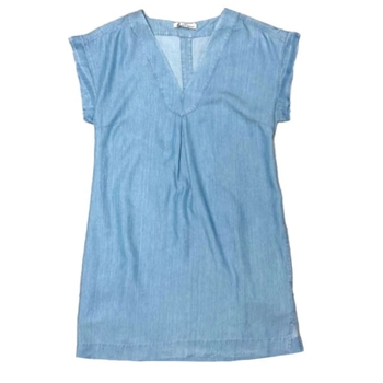 Туніка джинсова Queen Mum, р.46, джинс, блакитний (81214/22794) - Pampik