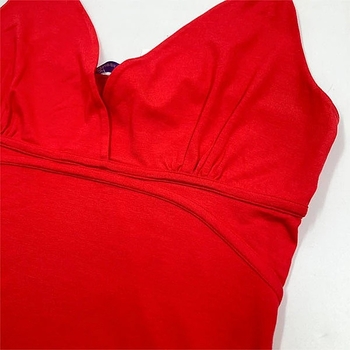 Сукня Queen Mum з рельєфами під грудьми, довга, р.48, червоний (3114.4635/7139) - Pampik - 3