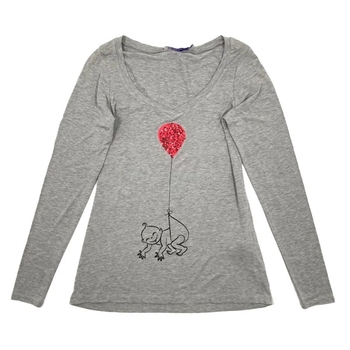 Туніка Queen Mum з малюком та кулькою, р.42, сірий (4314.6891/11205) - Pampik