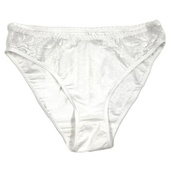 Труси для вагітних Мамочка, з мереживом, р.44, білий (9678) - Pampik