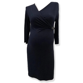 Сукня Queen Mum для годування з пояском, розшита бісером, р.48, темно-синій (3300.4674/9095) - Pampik - 4