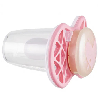 Силіконова симетрична пустушка Nuvita Air55 Cool Серце, світиться у темряві, 0+ міс. (NV7065GCR) - Pampik - 2