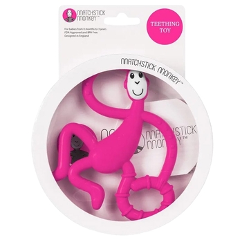 Іграшка-прорізувач Matchstick Monkey Танцююча Мавпочка, 14 см, рожевий (MM-DMT-003) - Pampik - 4