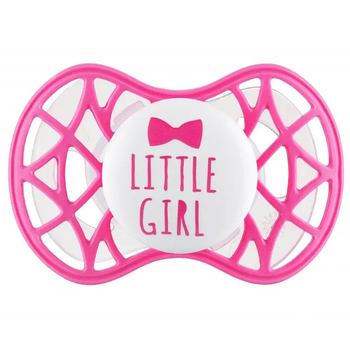 Силіконова симетрична пустушка Nuvita Air55 Cool Little Girl, 6-12 міс. (NV7085SI) - Pampik