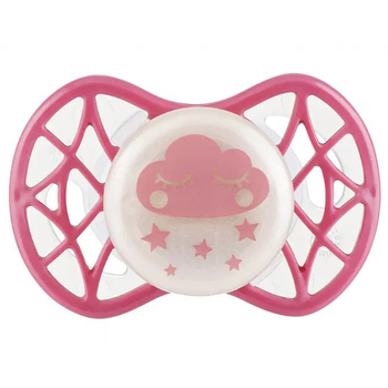 Силіконова ортодонтична пустушка Nuvita Air55 Cool Хмарка, світиться у темряві, 0+ міс. (NV7064GSA) - Pampik