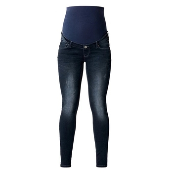 Джинси-скінні Noppies з потертостями, р.48, темно-синій (60035/22613) - Pampik