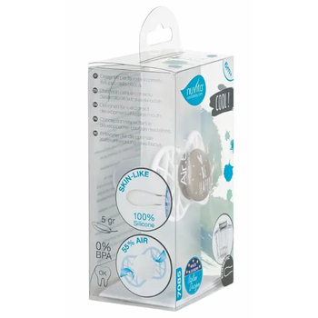 Силіконова симетрична пустушка Nuvita Air55 Cool Be Happy, світиться у темряві, 6-12 міс. (NV7085PG) - Pampik - 4