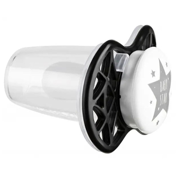 Силіконова симетрична пустушка Nuvita Air55 Cool Baby Star, 0+ міс. (NV7065IB) - Pampik - 2