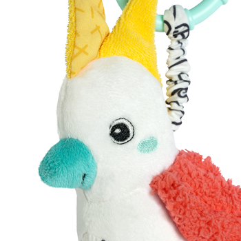 Мягкая развивающая игрушка-подвеска Fehn DobabyDoo Попугай (4001998049060) - Pampik - 3