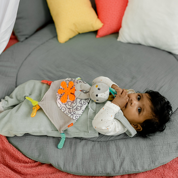 М'яка розвиваюча іграшка-прорізувач Fehn DobabyDoo Активний заєць (4001998049046) - Pampik - 2