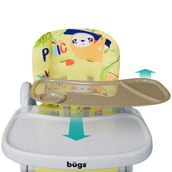 Стілець для годування Bugs Mango Sunny Picnic, жовтий (4823056510899) - Pampik - 2