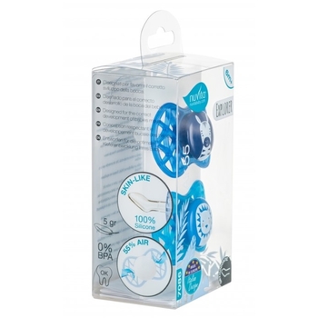 Силіконова ортодонтична пустушка Nuvita Air55 Explorer Зебра та Лев, 6-12 міс., 2 шт. (NV7086M) - Pampik - 4