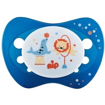 Пустышка Nip Чудесная жизнь №2 Цирк и ветрячки, 5-18 мес., голубой с синим, 2 шт. (31302) - Pampik - 2