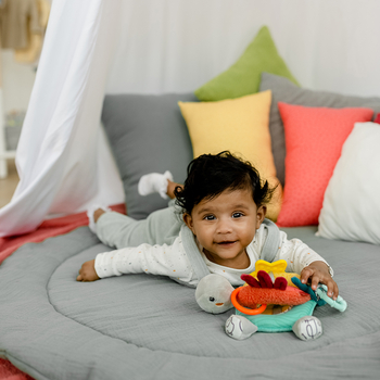 Мягкая развивающая игрушка-прорезыватель Fehn DobabyDoo Активная черепаха (4001998049114) - Pampik - 4