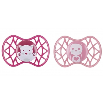 Силіконова симетрична пустушка Nuvita Air55 Explorer Кіт та Панда, 6-12 міс., 2 шт. (NV7087F) - Pampik