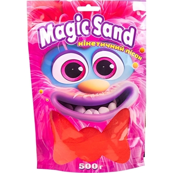 Кинетический песок Strateg Magic Sand красный, 500 г (39403-6) - Pampik