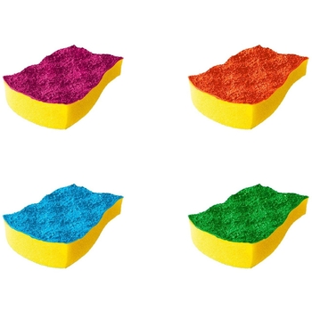 Губки кухонные для тефлона Vileda PurActive Color, 4 шт. - Pampik - 2