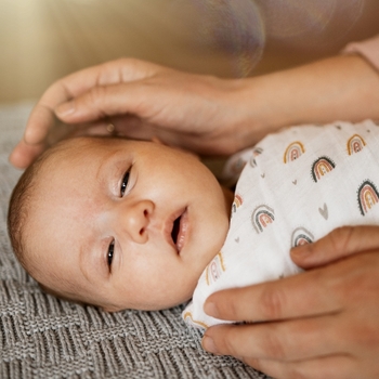 Пелюшки Petite & Mars Misty Rose Rainbows, бамбукові з мусліну, 120х120 см, 2 шт., білий з рожевим (417362) - Pampik - 7