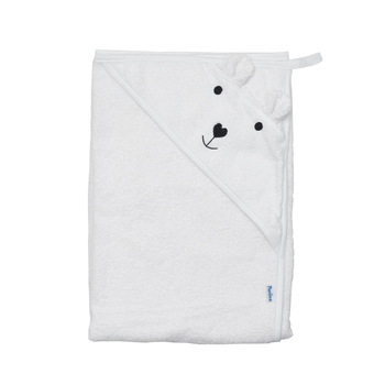 Полотенце-уголок Twins Bear, 100х100 см, белый (1530-PTB-01) - Pampik