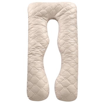 П-подібна подушка для вагітних та відпочинку Ideia, 140x75x20 см, сірий (8-33724 сіро/біла) - Pampik