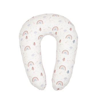 Подушка для вагітних Twins Velvet, 160 см, пудровий рожевий (1203-TV-24) - Pampik - 2