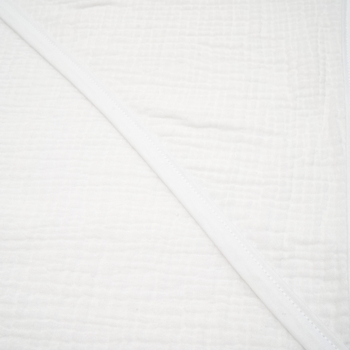 Полотенце-уголок Twins, муслиновое, 100x100 см, белый (1502-TM-01) - Pampik - 2