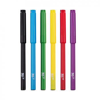 Фломастери YES Orange Line, картонна упаковка, 6 кольорів (650543) - Pampik - 5