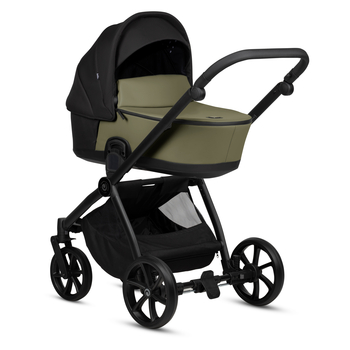 Универсальная коляска 2 в 1 Tutis MIO 3+ Leather Collection Olive - Pampik - 2