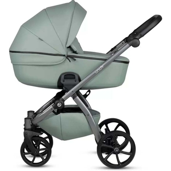 Універсальна коляска 2 в 1 Tutis UNO 5+ Leather collection Sage - Pampik - 3