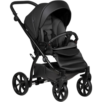 Універсальна коляска 2 в 1 Tutis UNO 5+ Leather collection Jet Black (1402699) - Pampik - 5