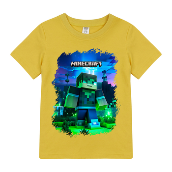 Футболка Garnamama Ukraine t-shirt MINECRAFT 2025 146-152 Жовтий (1056309.1421335) - Pampik