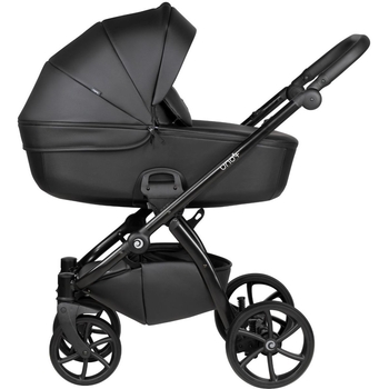 Універсальна коляска 2 в 1 Tutis UNO 5+ Leather collection Jet Black (1402699) - Pampik - 4