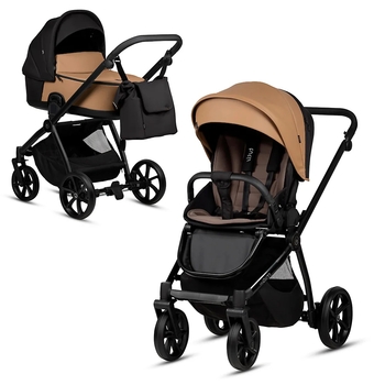 Універсальна коляска 2 в 1 Tutis MIO 3+ Leather Collection Beige - Pampik - 2