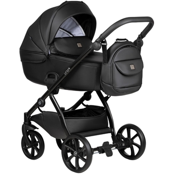 Універсальна коляска 2 в 1 Tutis UNO 5+ Leather collection Jet Black (1402699) - Pampik - 2