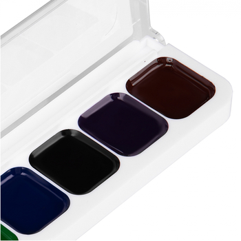 Краски акварельные Yes Orange Line 8 цветов, медовые, без кисточки (110298) - Pampik - 7