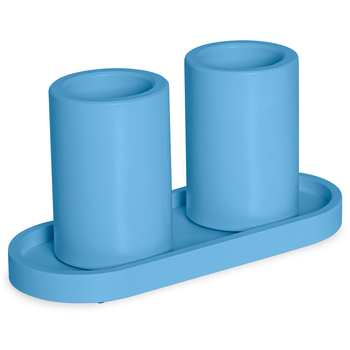 Набір з двох стаканів-органайзерів Cute Long Dark Blue - Pampik