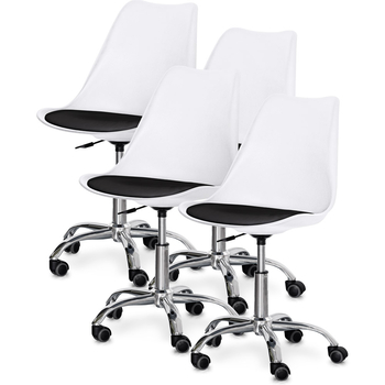 Комплект (4шт) крісло Evo-Kids Capri White / Black (арт H-231 W/B-Х4) - Pampik