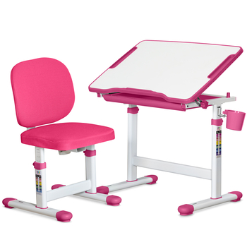 Комплект Evo-kids (стіл+стілець) Evo-06 Plus Pink (арт. Evo-06 Plus PN) - Pampik