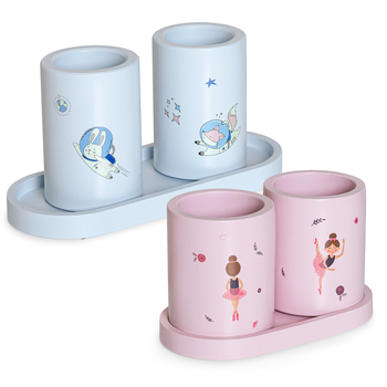 Набір з двох стаканів-органайзерів Cute Ballerina Pink - Pampik - 2